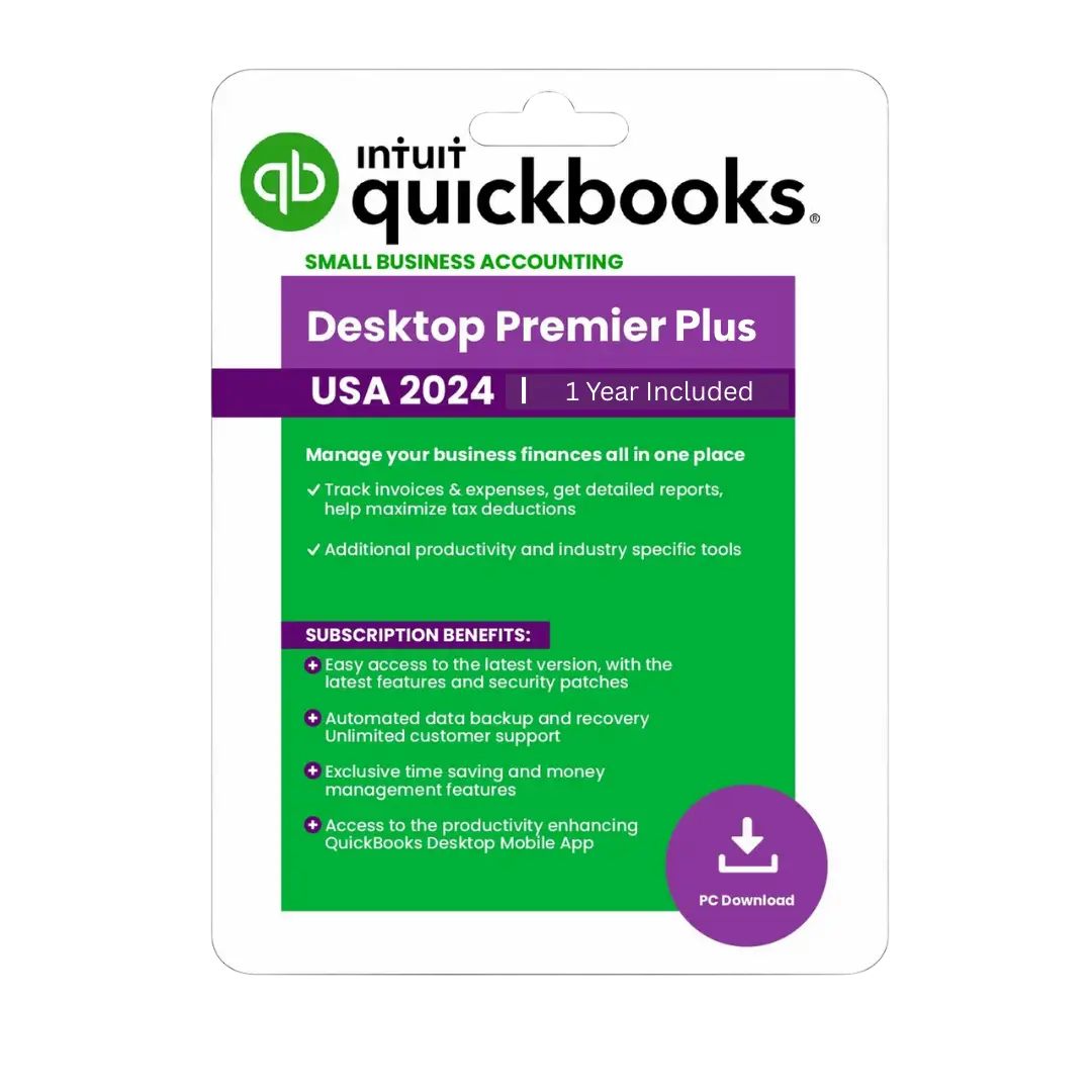 Intuit QuickBooks Desktop Premier Plus 2024 (1-Year Subscription) | LicenseRetail