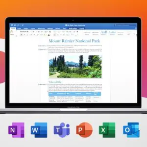 Microsoft Office Home & Business for Mac 2021 Lifetime License + MacBook Pro 13” (2020)