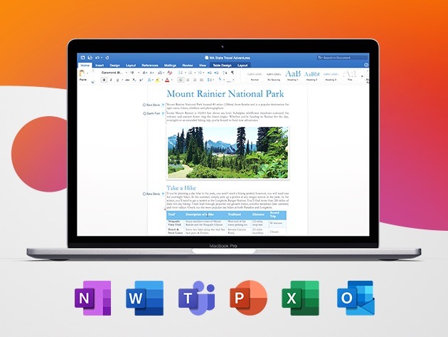 Microsoft Office Home & Business for Mac 2021 Lifetime License + MacBook Pro 13” (2020)