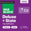 H&R Block Tax Software Deluxe + State 2025 for Windows/Mac [Online Code]