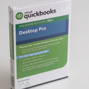 QuickBooks Desktop Pro 2021 sealed retail box