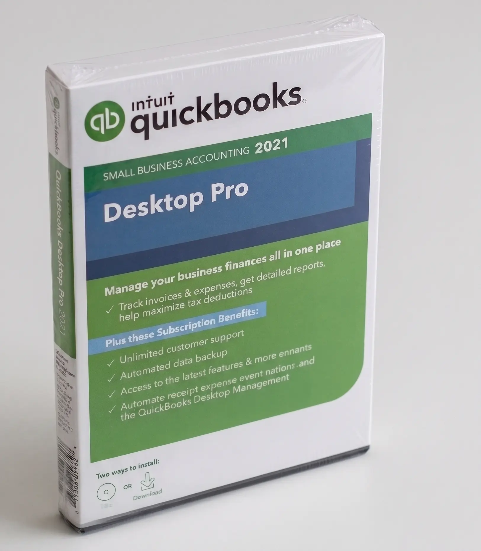QuickBooks Desktop Pro 2021 sealed retail box